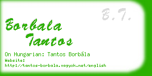 borbala tantos business card